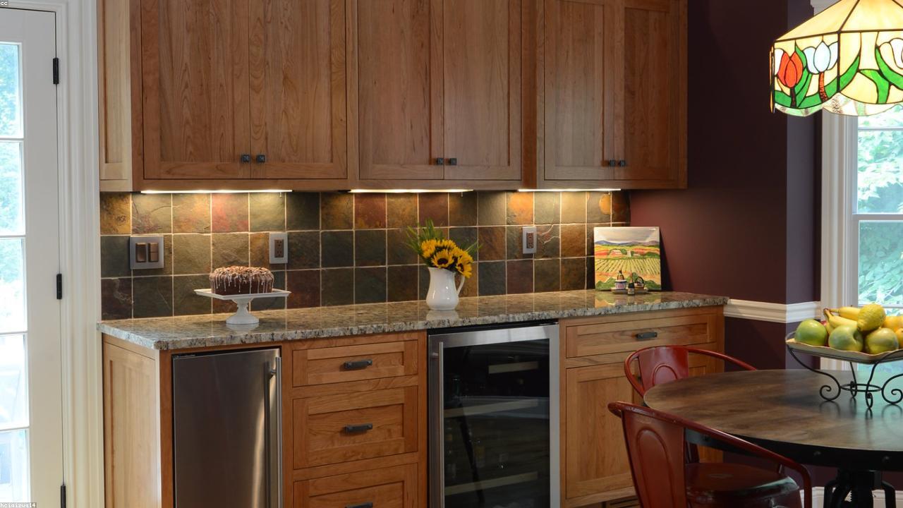 A warm, finished residential interior — illustrative